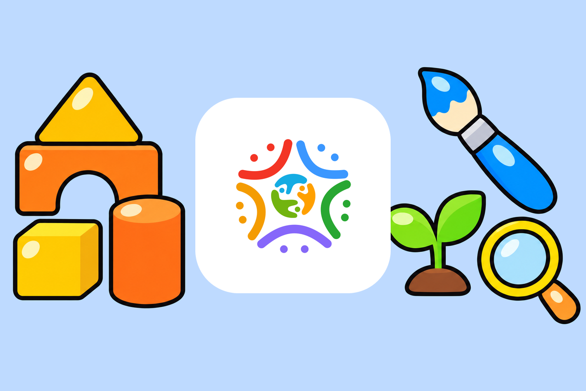 A colorful illustration of exploration and learning